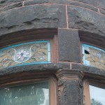 Stained glass transom, Bolton Hill Rowhouse