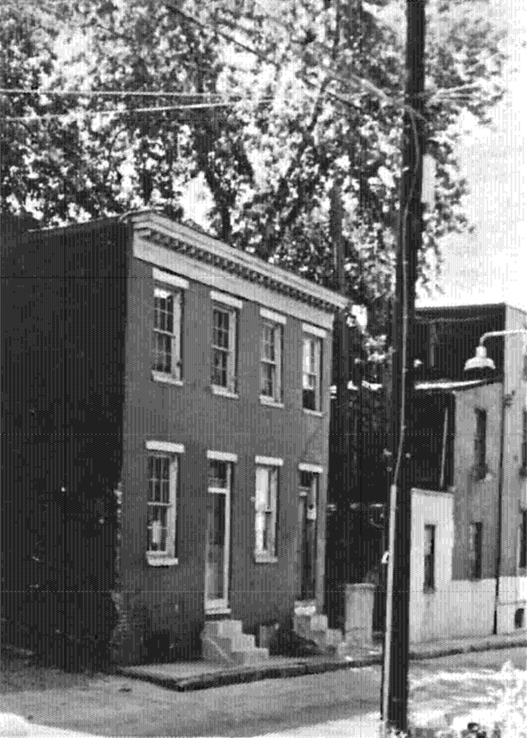 Inner block house, before demolition - Baltimore Heritage